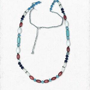 6122. Southwest Wood Necklace